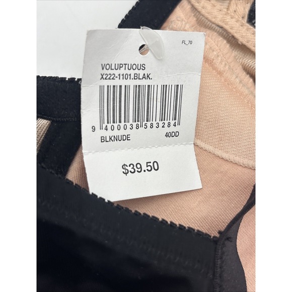 Frederick's Of Hollywood Black Lace Under Wire Bra Lined 40DD NWT Voluptuous - Picture 4 of 7